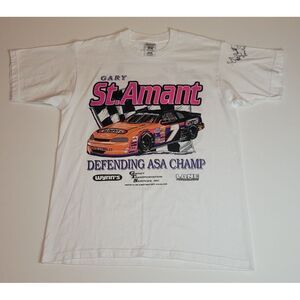 Gary St Amant Nascar‎ T-Shirt Mens Med. VTG 2000 ASA Defending National Champion